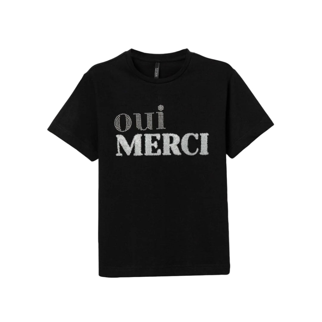 Tiffosi Oui Merci Black T-Shirt