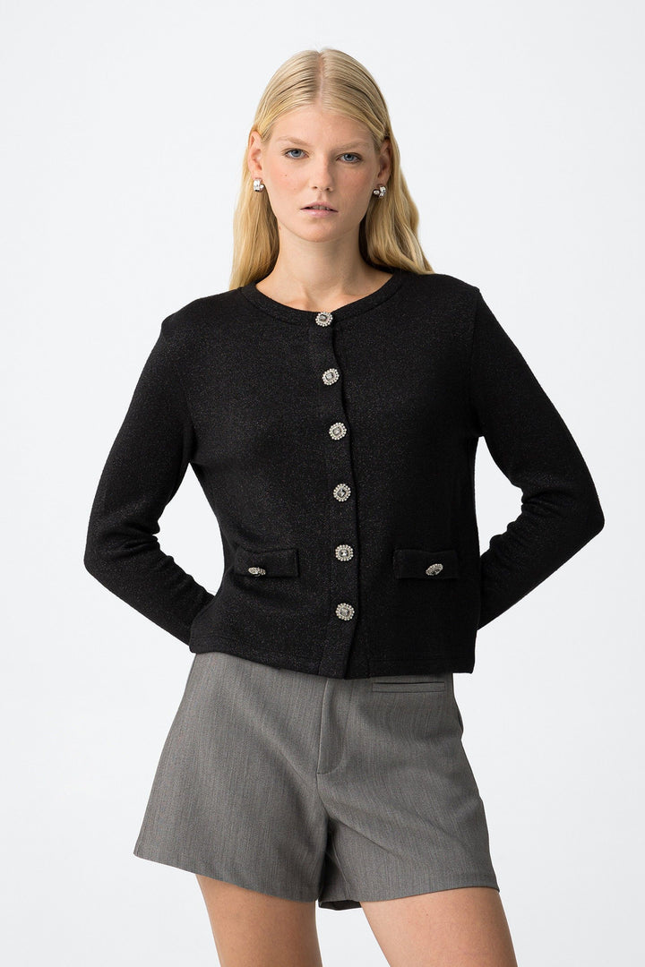 Tiffosi Moby Black sparkly Lady Cardigan