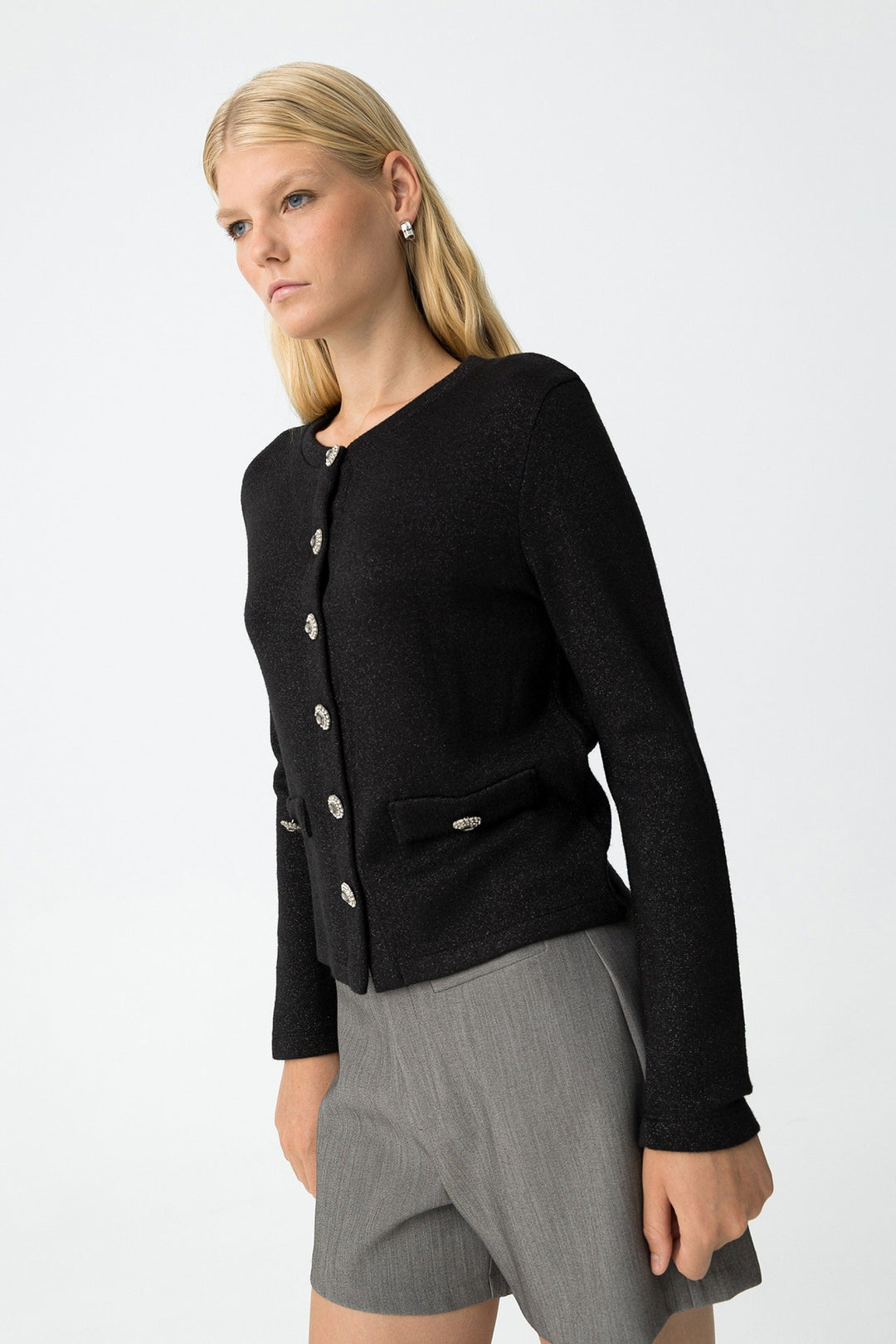 Tiffosi Moby Black sparkly Lady Cardigan