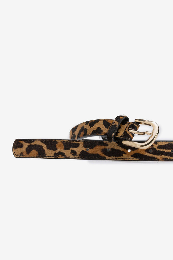 Tiffosi Cordoba Leopard Print Leather Belt