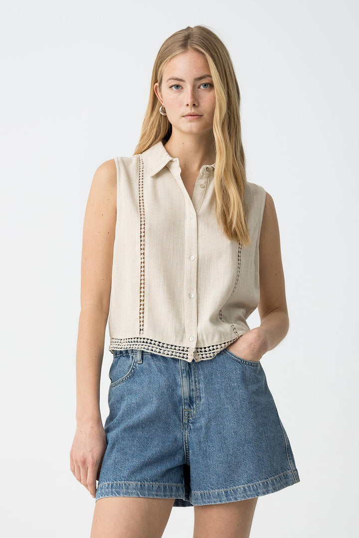 Tiffosi Dosi linen Style Blouse