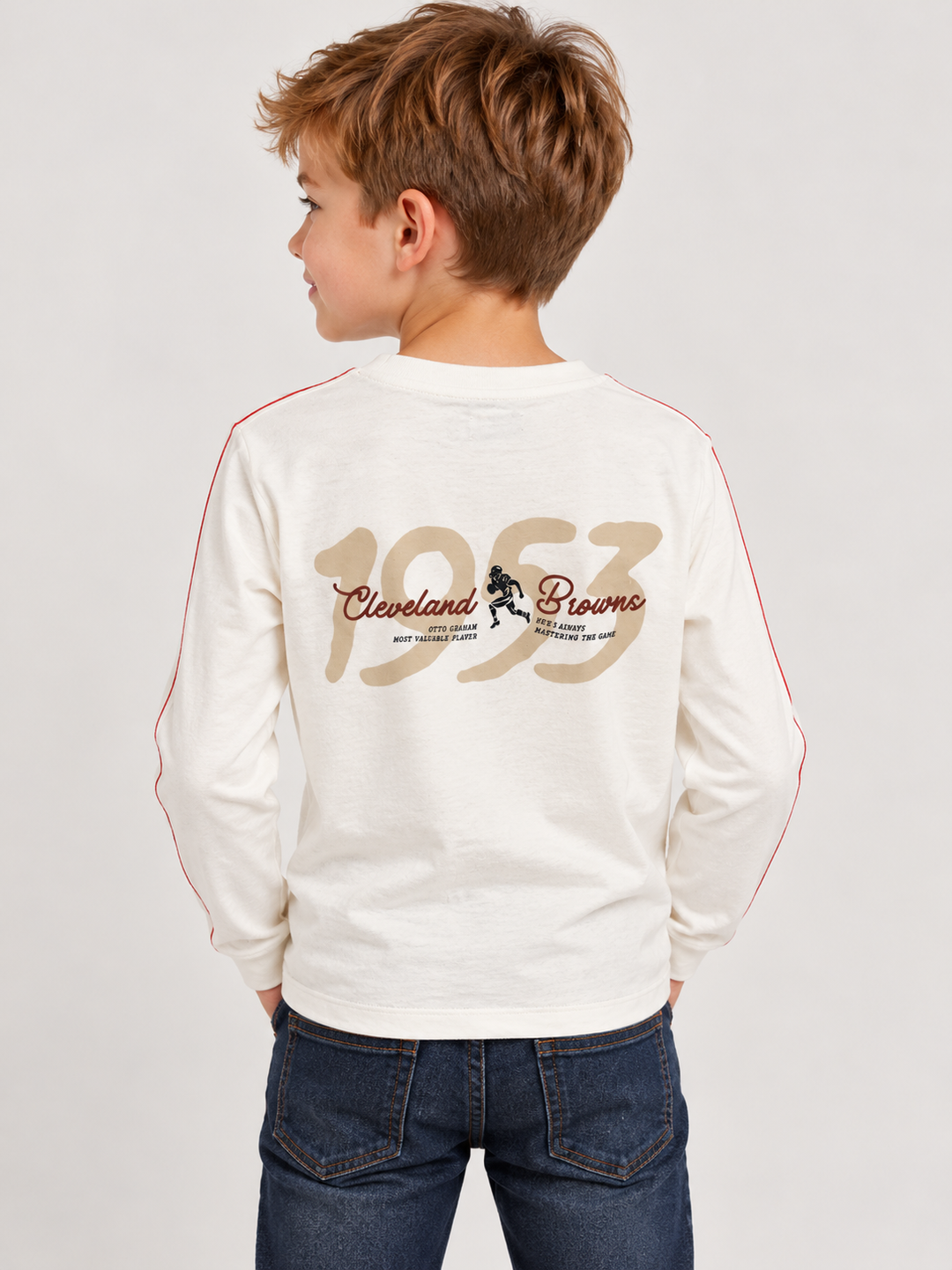 Canada House Boys Long Sleeve White 1952 Top