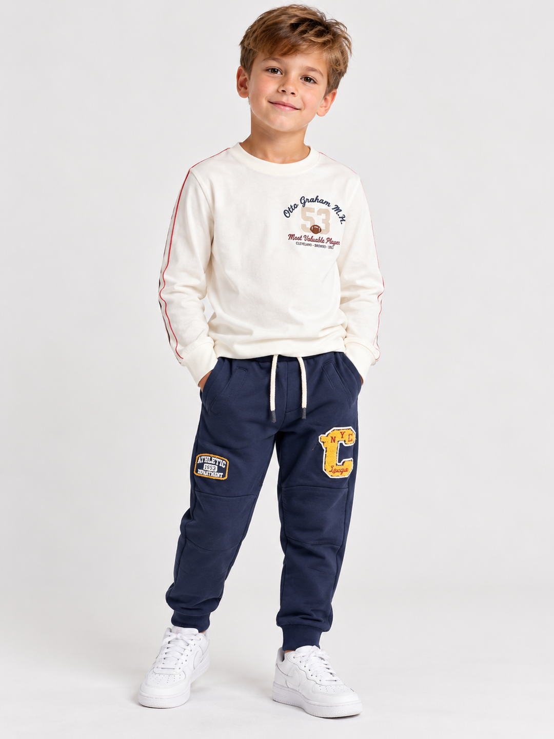 Canada House Boys Navy Athletic Joggers