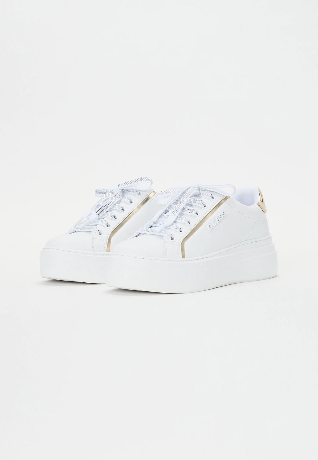 Guess Ameria Laminated White Sneaker