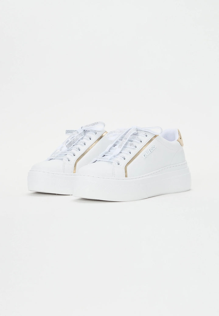 Guess Ameria Laminated White Sneaker