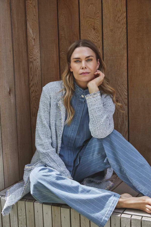 Costa Mani Hampton Top Stripe Denim