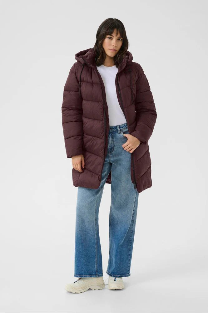 Kaffe KAsusanne Puffa Coat Fudge