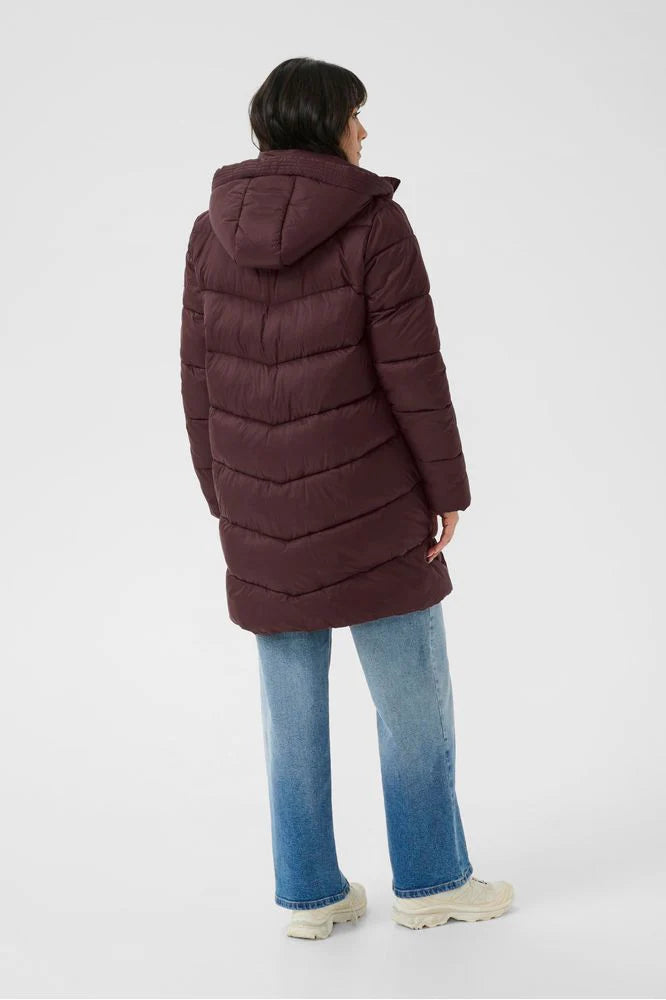 Kaffe KAsusanne Puffa Coat Fudge