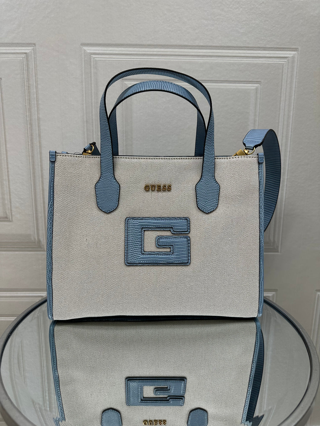 Guess G Status Natural/Light Denim Bag