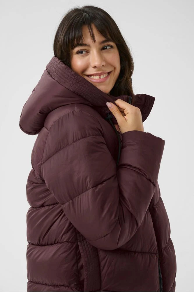 Kaffe KAsusanne Puffa Coat Fudge