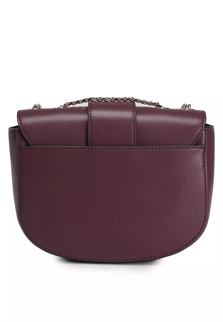 Guess Jane Wine Crossbody Bag