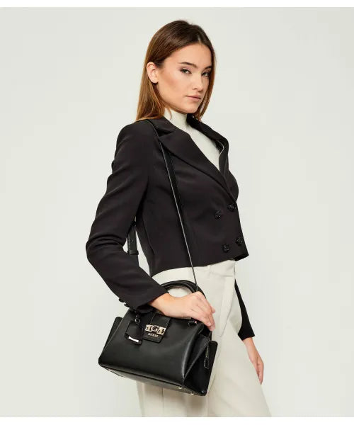Guess Jane Small Satchel Black Bag