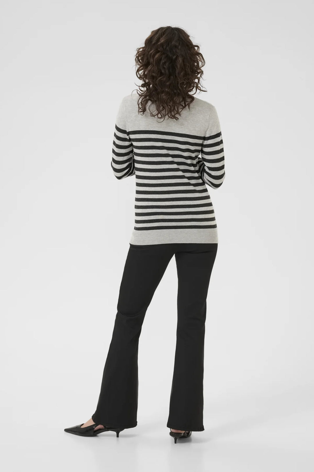 Kaffe KAlizza Stripe Turtleneck