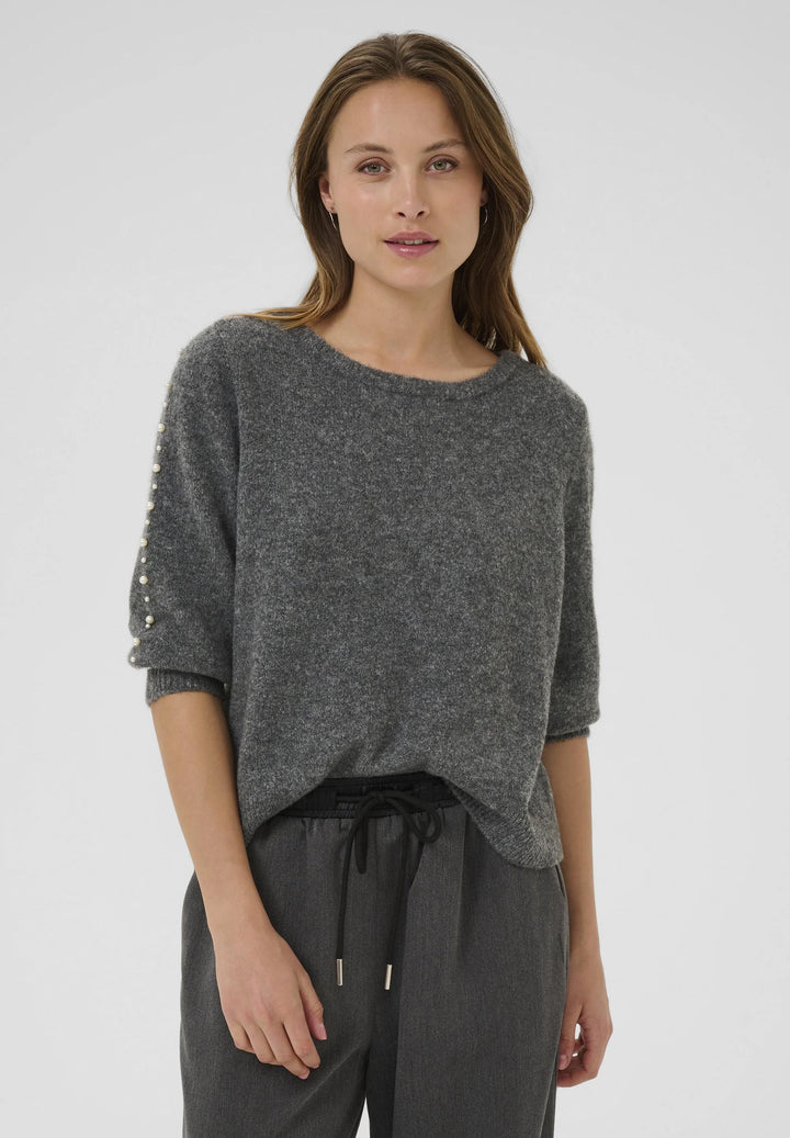Kaffe KAbetty Grey Melange Pullover