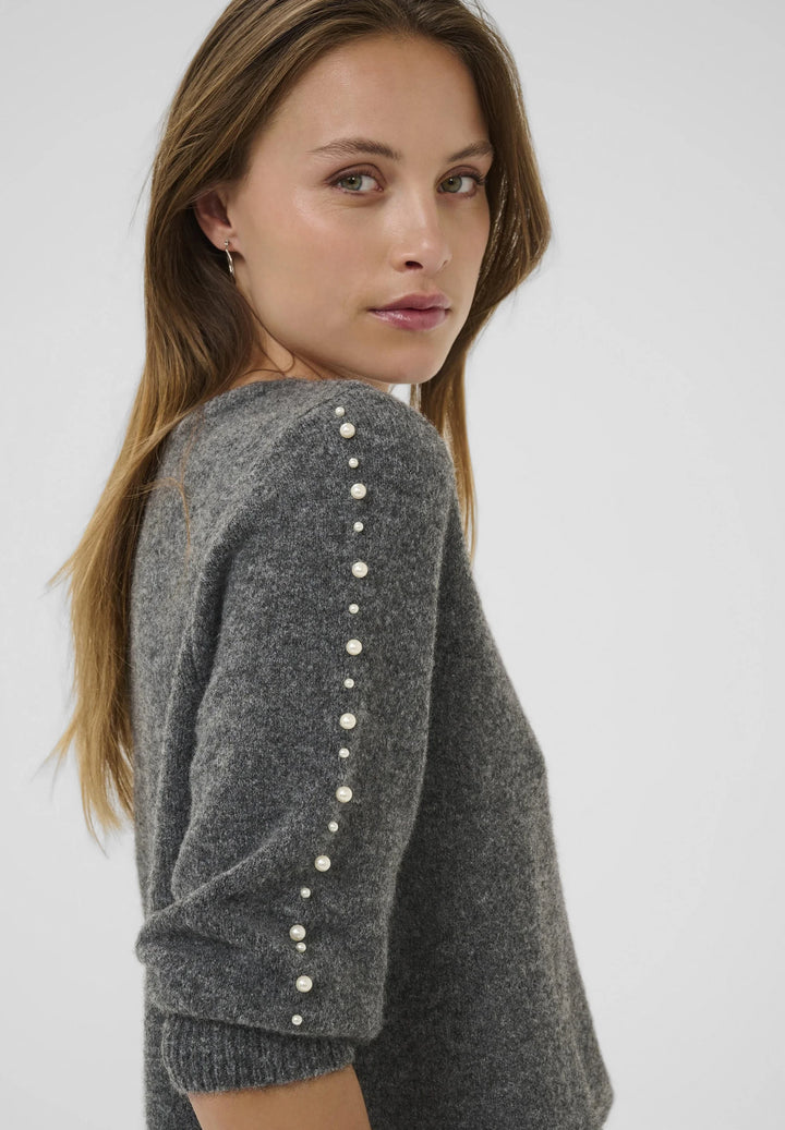 Kaffe KAbetty Grey Melange Pullover
