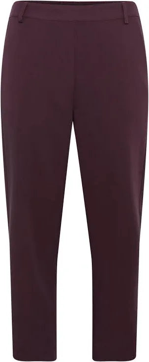 Kaffe KAsakura Cropped Pants Windsor Wine