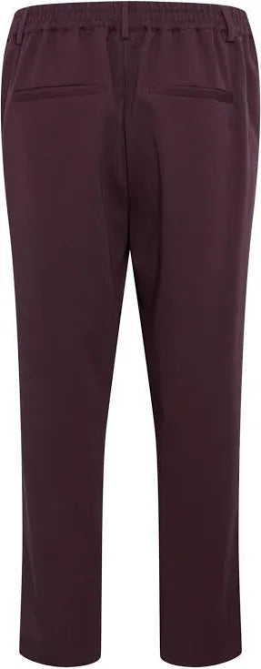 Kaffe KAsakura Cropped Pants Windsor Wine