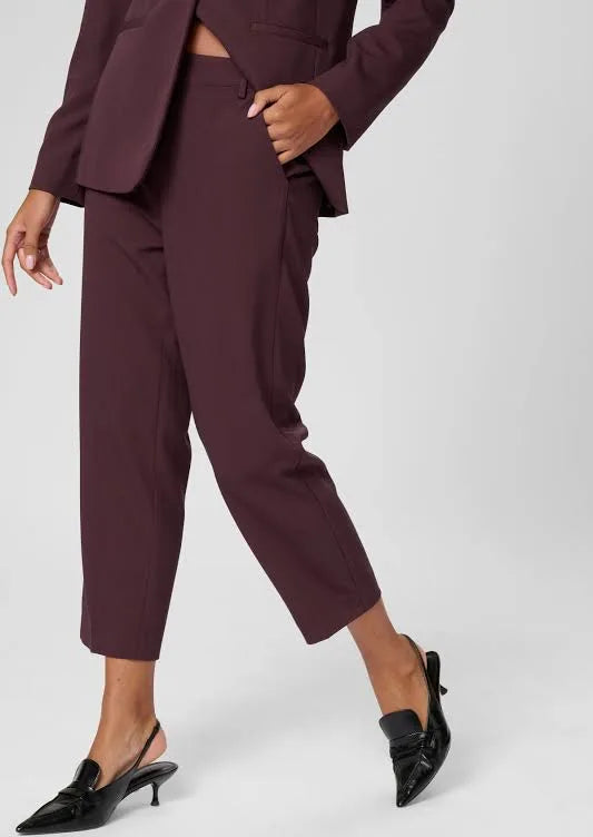 Kaffe KAsakura Cropped Pants Windsor Wine