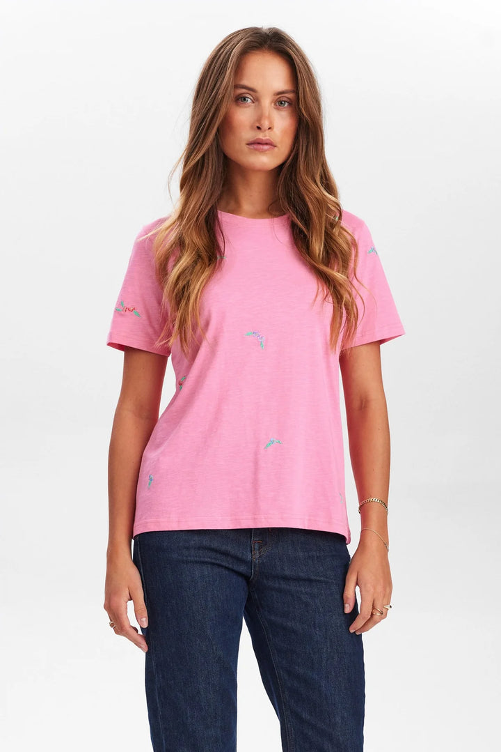 Numph Nusuis Pink Carnation T-Shirt