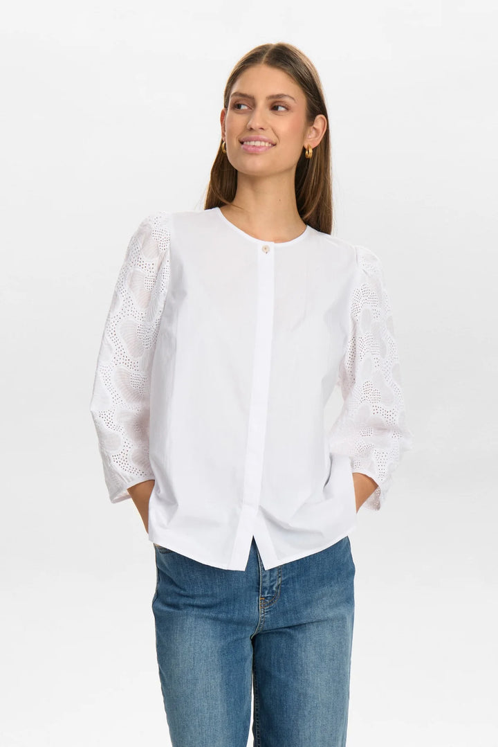 Numph Nuhensley Bright White Shirt
