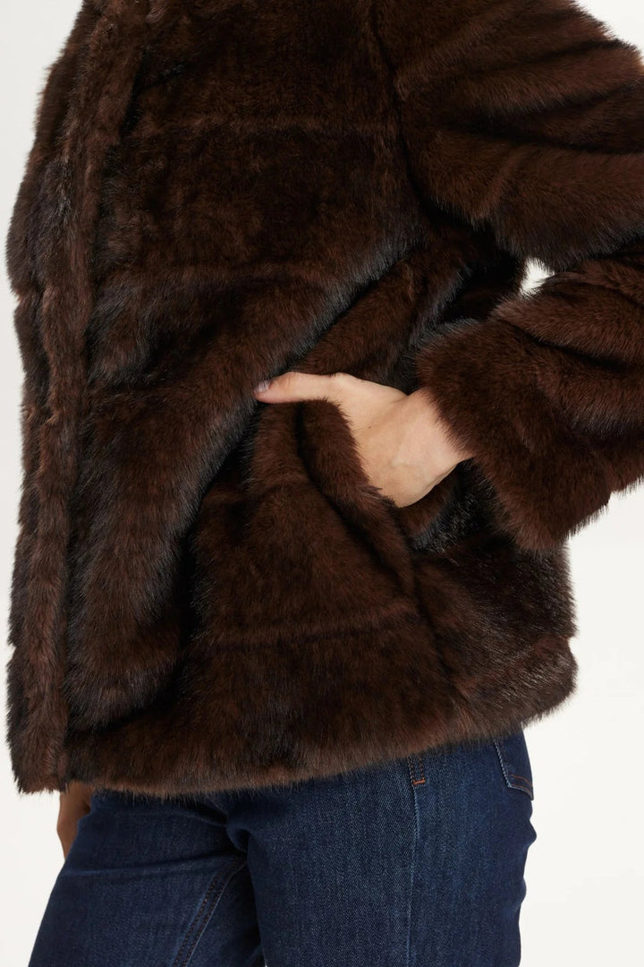 Numph Nuwindall Jacket Black Coffee