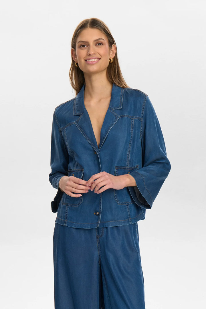 Numph Numiami Medium Denim Blue Shirt