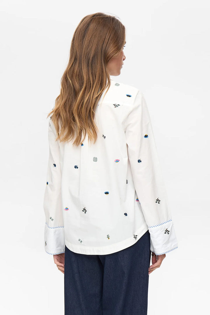 Numph Nuchiro Boxy Cloud Dancer Shirt