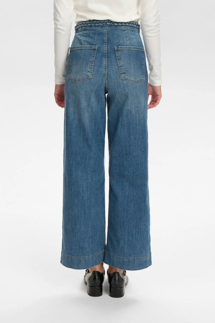 Numph Nuparis Light Denim Blue Cropped Jean