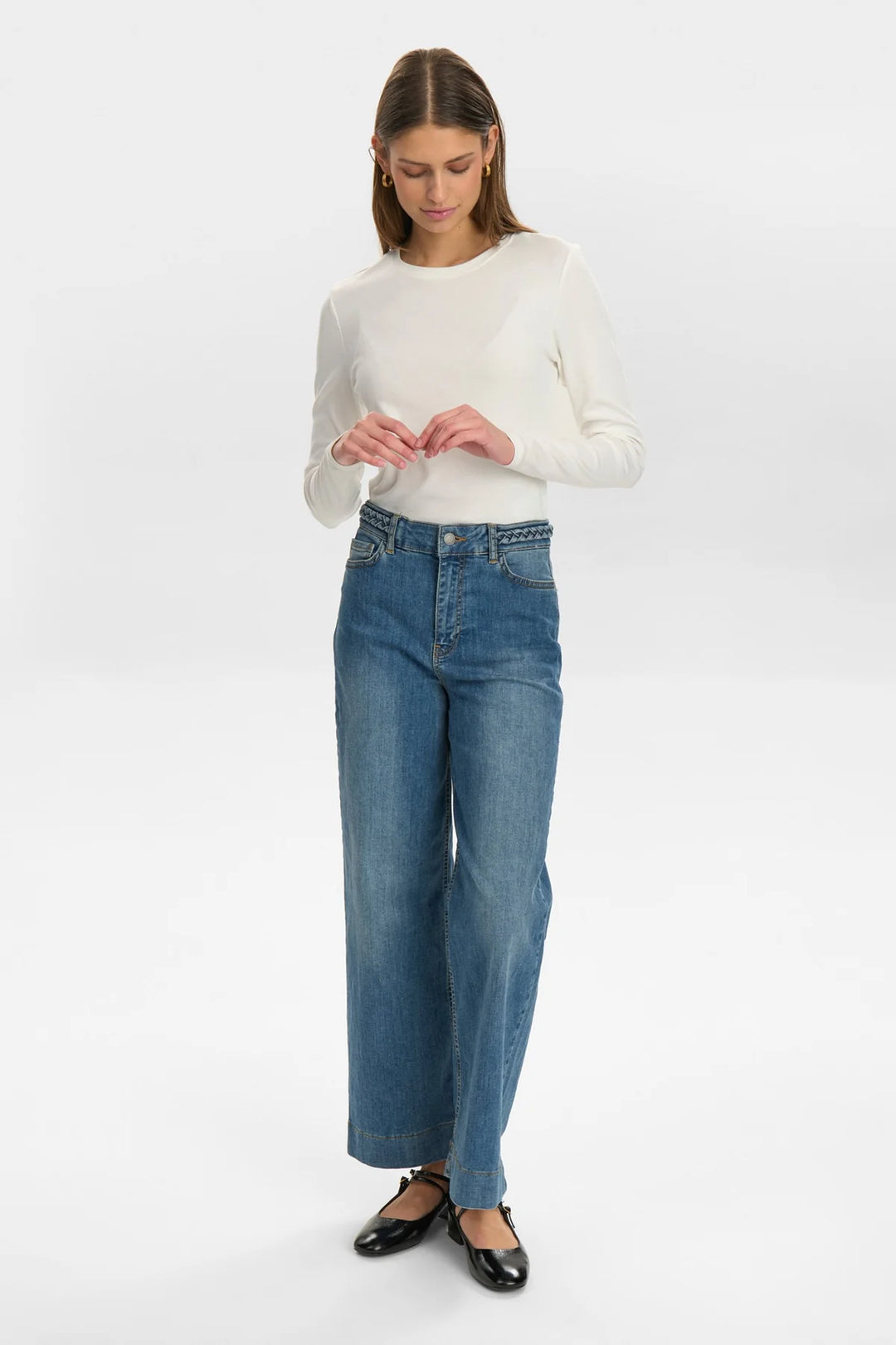 Numph Nuparis Light Denim Blue Cropped Jean