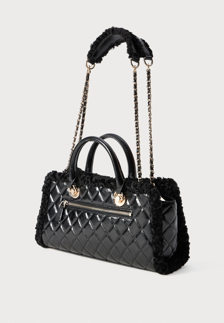 Guess Cristi Small Satchel Black Bag
