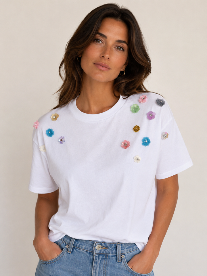 Numph Nuolivia T-Shirt | Bright White