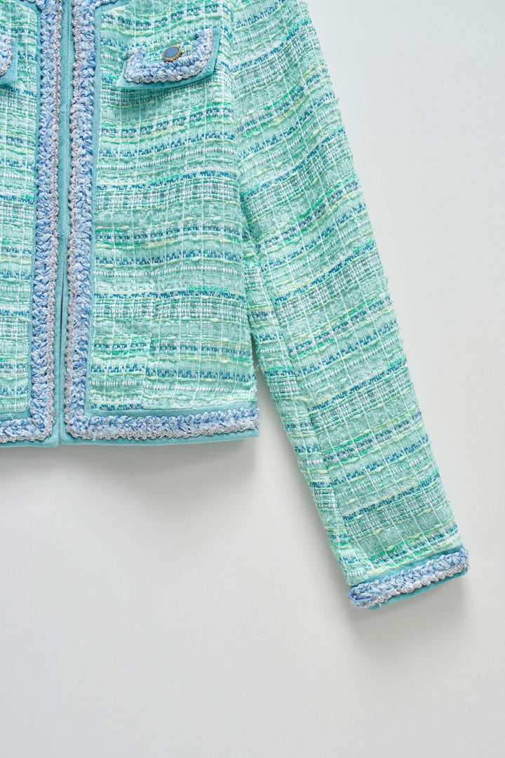 Salsa Tweed textured Jacket Mint
