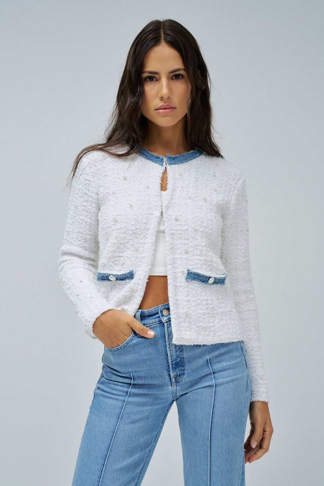 Salsa Cardi/Jacket Pearls & Glitter