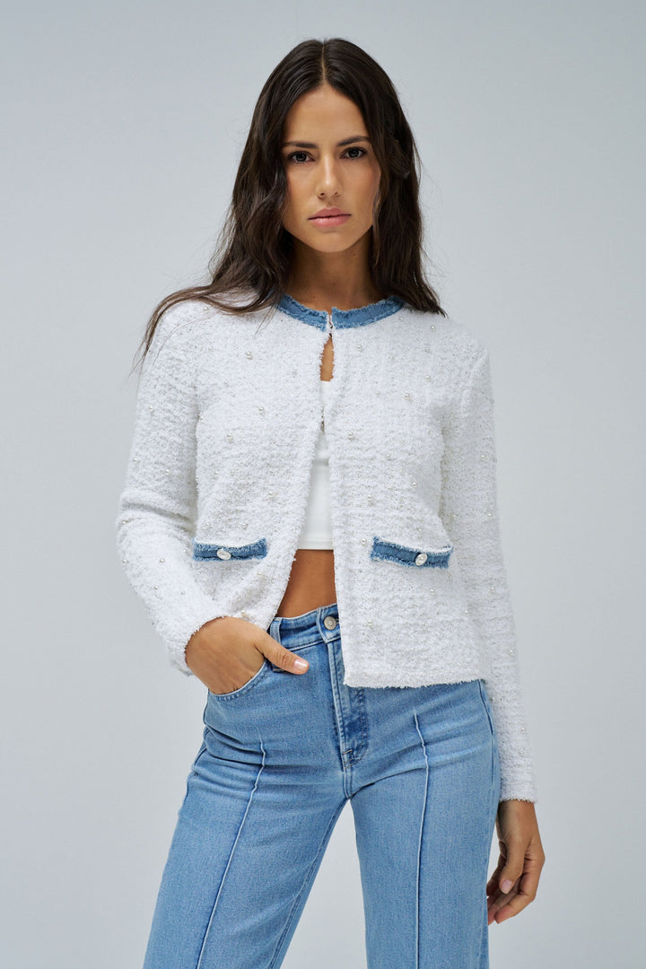 Salsa Cardi/Jacket Pearls & Glitter