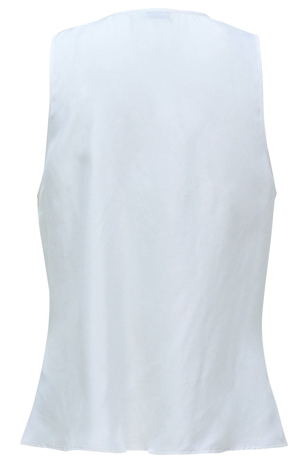 Salsa White Cowl Neck Top Gold Buckle