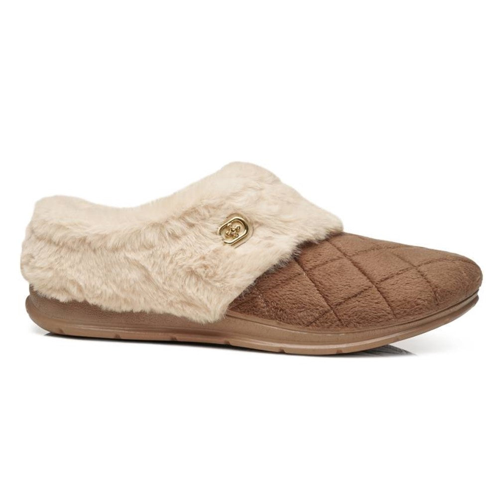 Pegada Atoalhado Terra/ Bariloche Areia Slipper | 266017-02