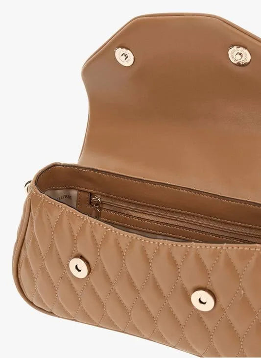 Guess Valla Beige Crossbody Bag
