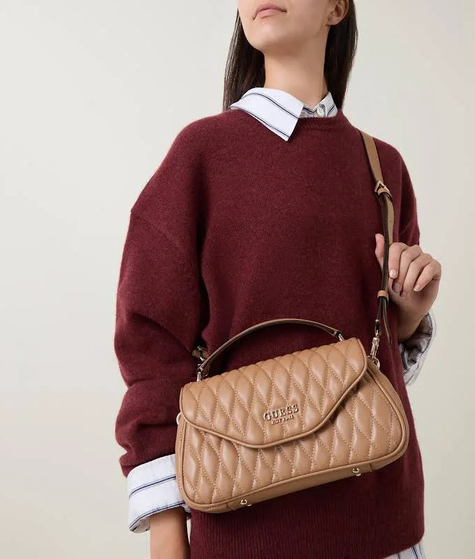 Guess Valla Beige Crossbody Bag