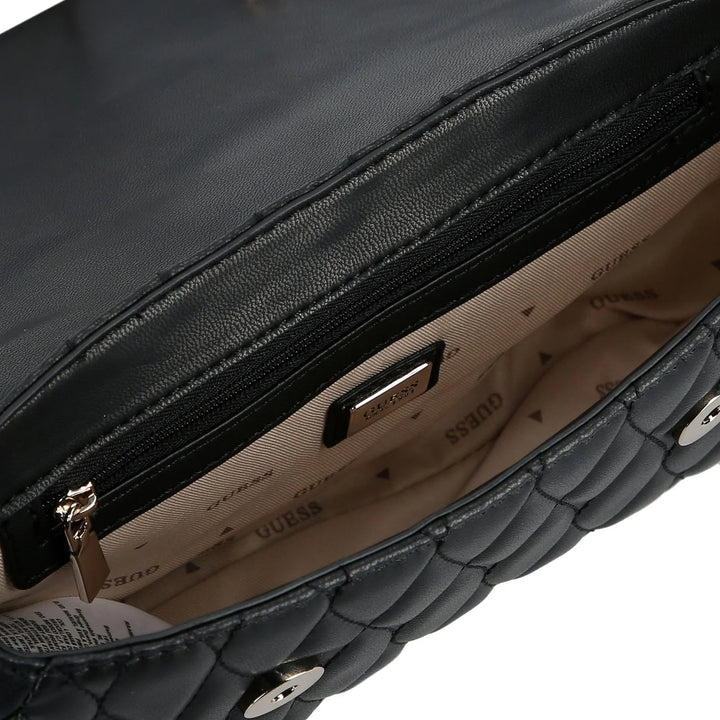 Guess Valla Black Crossbody Bag