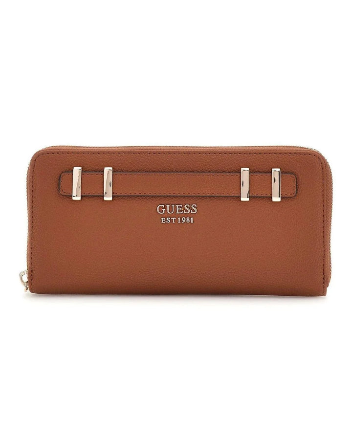 Guess Gregoria large Zip Round Cognac Purse