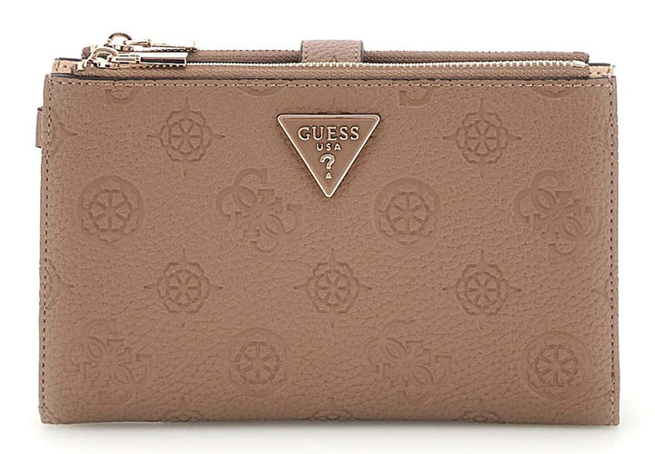 Guess Cresidia Dark Taupe Logo Purse