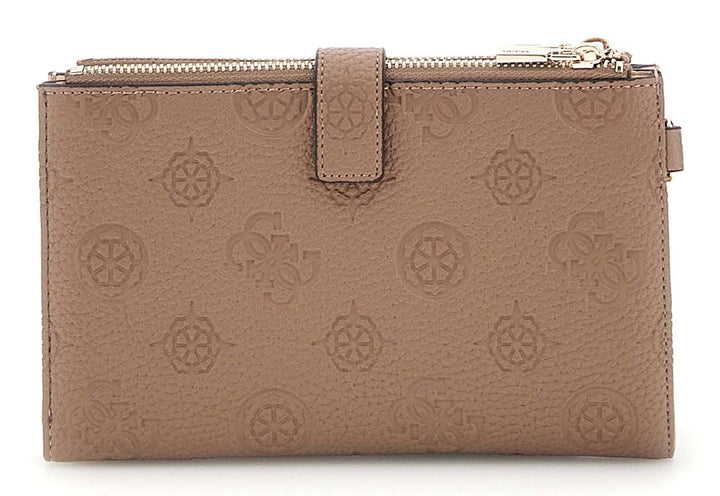 Guess Cresidia Dark Taupe Logo Purse