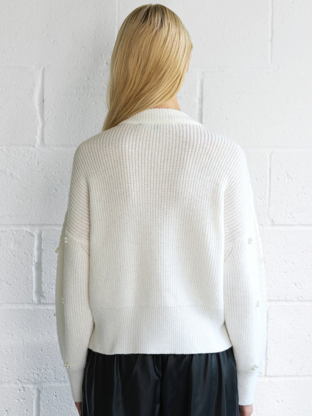 French Connection Mersai Pearl Embellished Knit Jumper