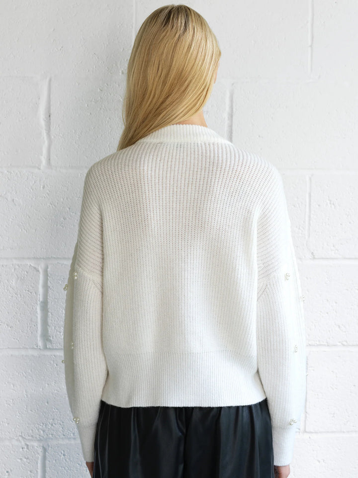 French Connection Mersai Pearl Embellished Knit Jumper