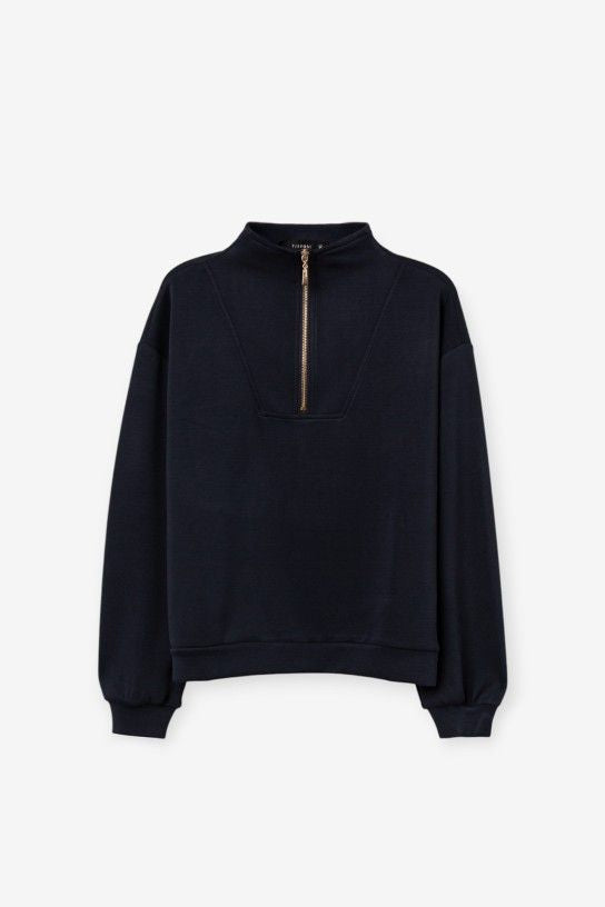 Tiffosi Pippen Navy Half Zip Sweatshirt