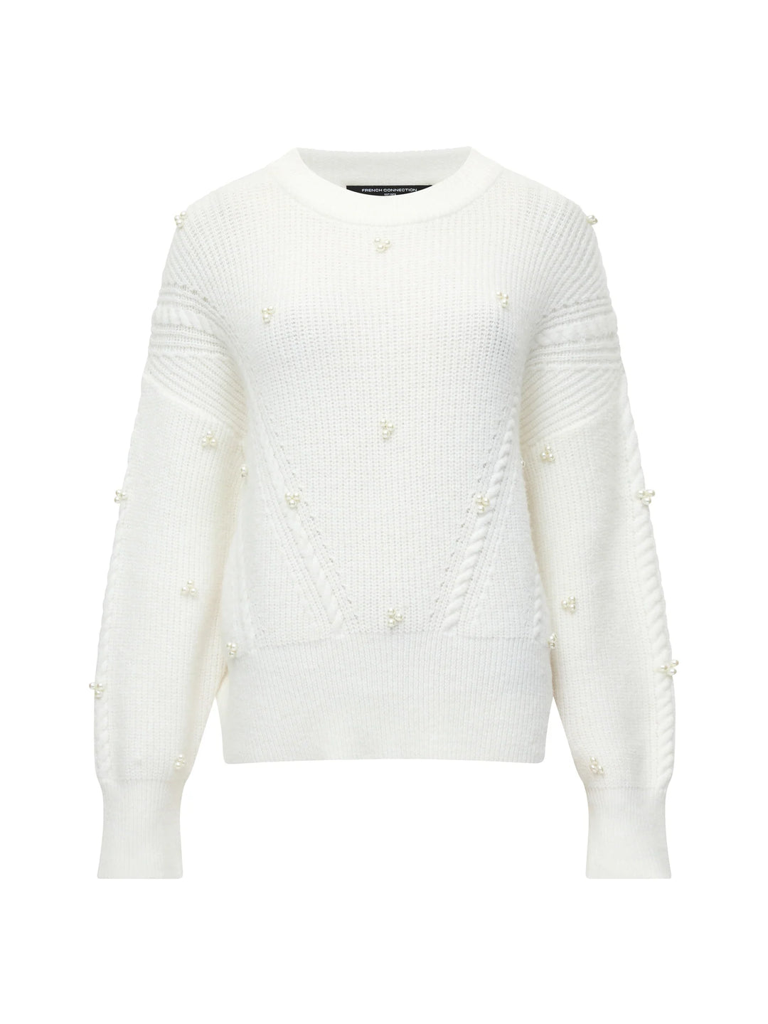French Connection Mersai Pearl Embellished Knit Jumper