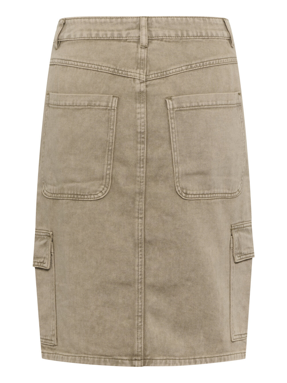 Kaffe Karania Washed Light Brown Denim Skirt