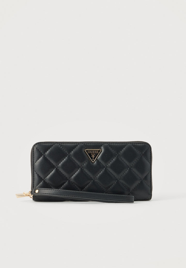 Guess Juliet Large Zip Black Purse