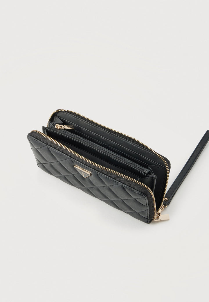 Guess Juliet Large Zip Black Purse