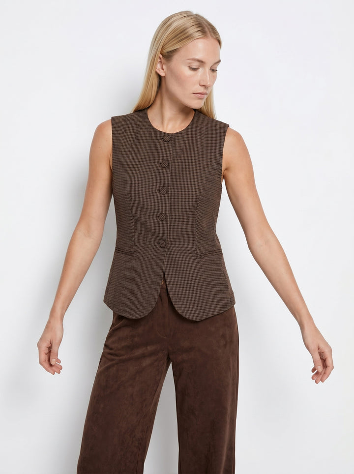 Tiffosi Nectarina Beige Waistcoat